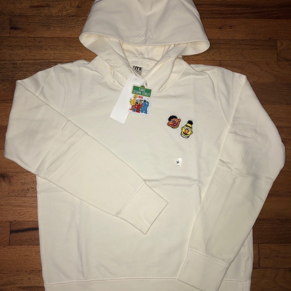 kaws x sesame street hooded sweatshirt